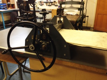 Hunter Penrose Press
Donated by Pat Clarke
Press Bed: 75cm x 40cm